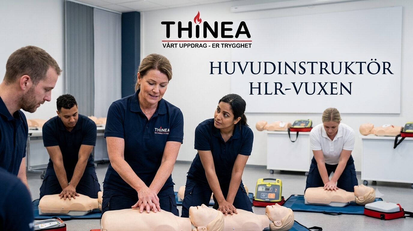 Huvudinstruktör HLR-Vuxen, utbildning