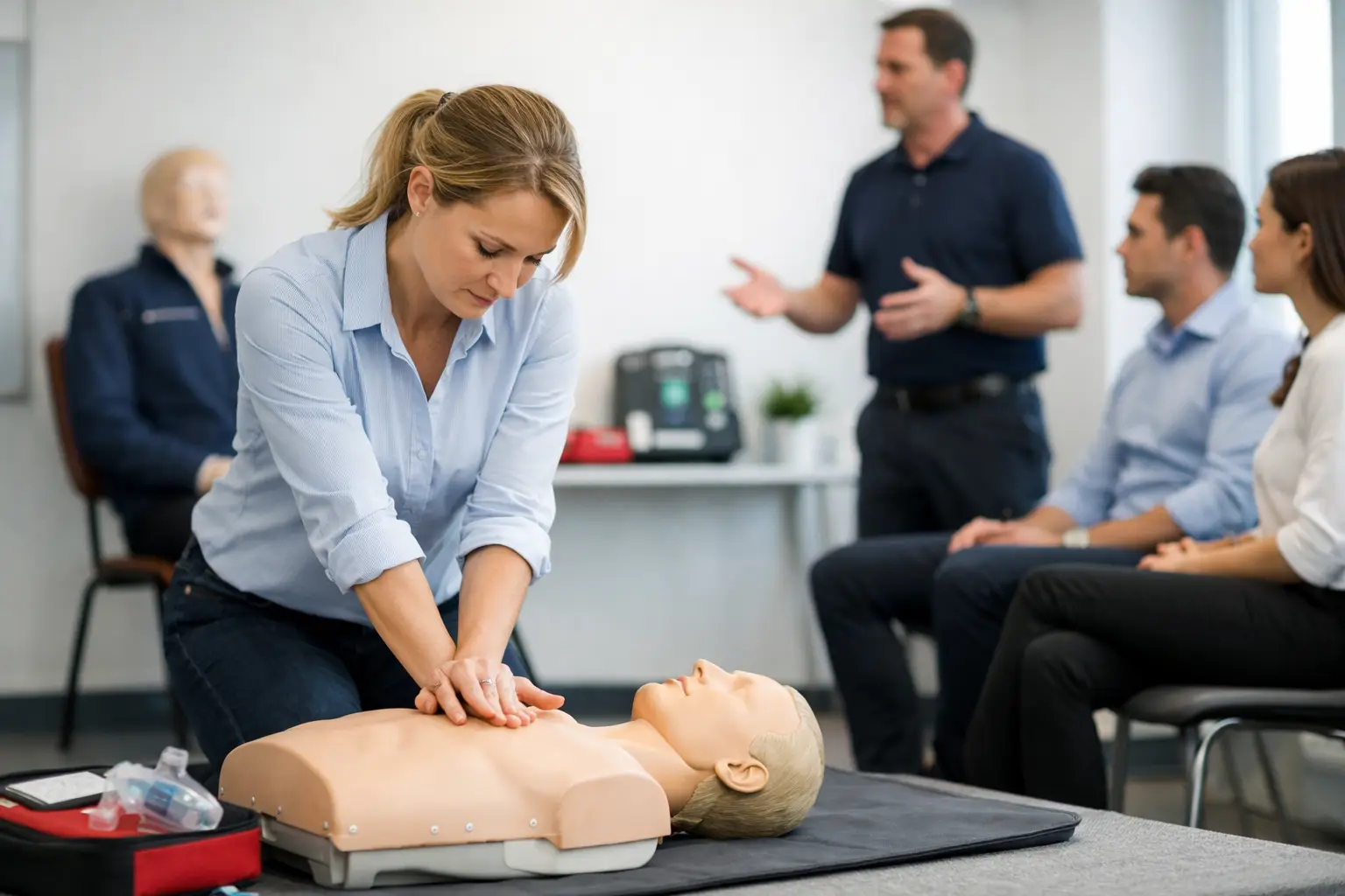 Intern HLR-instruktörsutbildning för företag