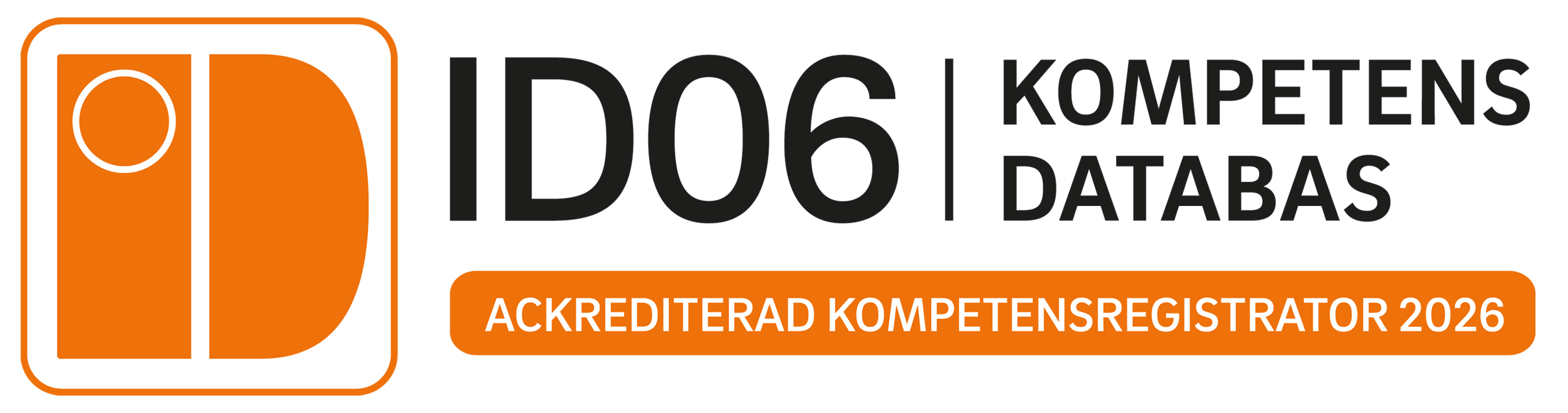 Behörigt utbildningsföretag med registrering id06