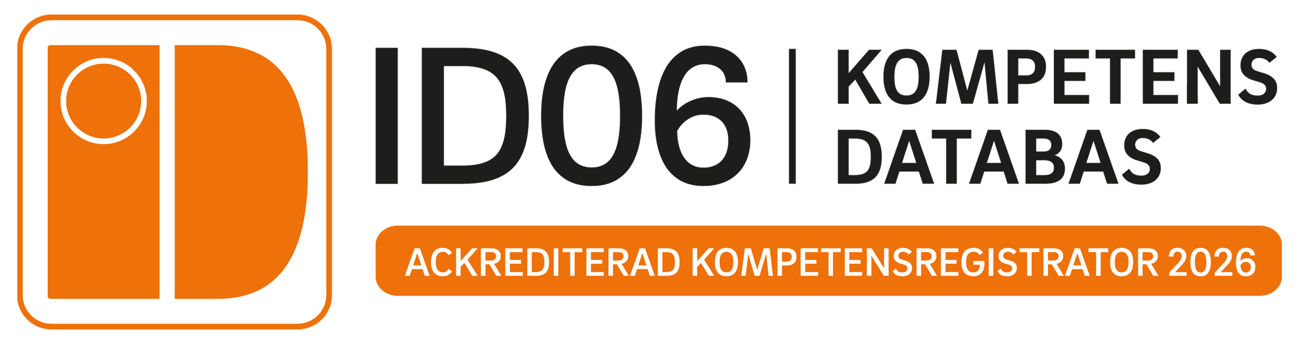 Behörigt utbildningsföretag med registrering id06